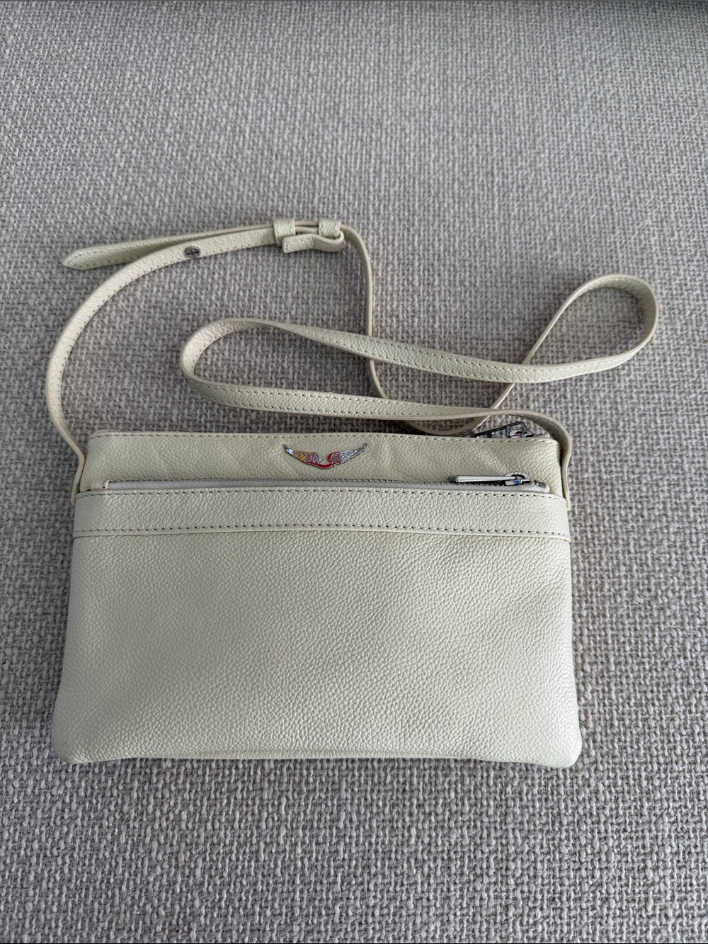 Zadig & Voltaire Stella Wings Leather Crossbody Bag.